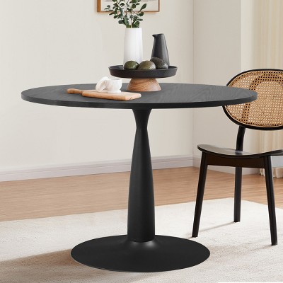 35.5'' Haven Round Top Pedestal Dining Table-Maison Boucle