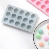 JDICTION 3 Pieces Candy and Chocolate Silicone Molds Set, Non-Stick Heart Round Square Mold for Baking - 4 of 4