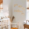 You Are My Sunshine Wall Decor Boho Wall Art 5 Pieces Neutral Wooden Decoration for Bedrooms Words Style - 2 of 4