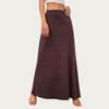 Anna-Kaci Women’s Soft Stretch Maxi Skirt with Foldover Waistband and Flowing Relaxed Silhouette Designed - 2 of 4