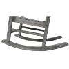 Lyngins Outdoor Nursery Rocking Chair with High Backrest,Glider Rocking Chair,Wood Accent Chair for Bedroom,Living Room,Garden - 4 of 4