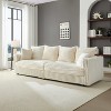 MAYEERTY 4 Seat Modern Comfy Upholstered Sofa with Soft Pillows Convertible Deep Seat Sofa Lounge Chair for Livig Room Bedroom Beige - 2 of 4