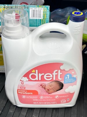 Dreft Etapa 1: Detergente líquido para ropa para bebés recién nacidos 114  cargas 165 fl oz