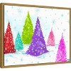 Amanti Art Magic Christmas Trees II by PI Studio Canvas Wall Art Print Framed 24 x 18-in. - 3 of 4