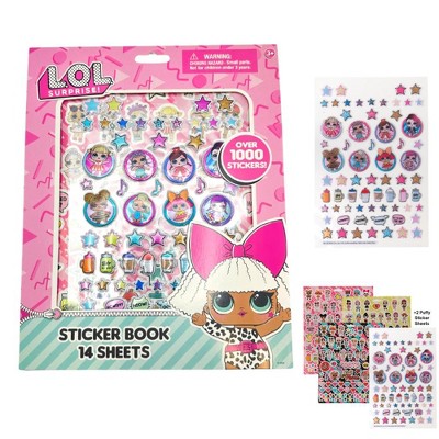 LOL Surprise Stickers, 14 Sheet LOL Sticker Book Set Including Puffy Stickers, 1200+ Stickers Featuring L.O.L. Dolls