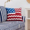 C&F Home 18" x 18" Red White and Waves 4th of July Patriotic Square Throw Pillow Large - 3 of 3
