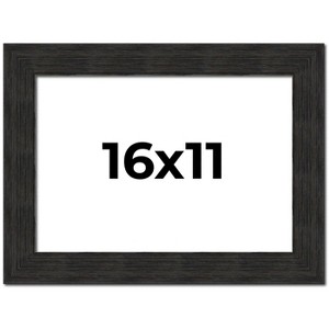 PosterPalooza | Contemporary Black Picture Frame - UV Acrylic, Backing Board, Hanging Hardware Included - 1 of 4