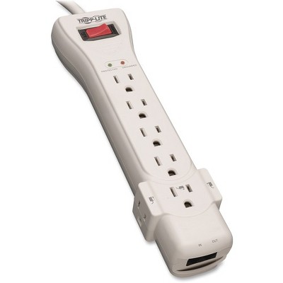 Tripp Lite Surge Protector Power Strip 120V 7 Outlet RJ11 7' Cord 2520 Joules - 7 x NEMA 5-15R - 1800 VA - 2520 J - 120 V AC Input - 120 V AC Output