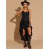 Allegra K Women's Victorian Style Strapless Lace Up Bustier Top - 2 of 4