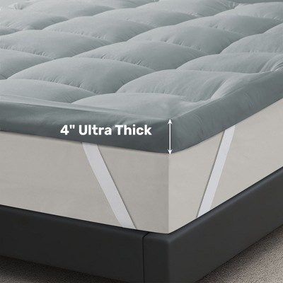 Peace Nest Ultra Loft 3" & 4" Mattress Topper, Plush Down Alternative Filling for Ultimate Comfort