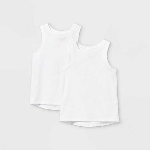 Toddler Girls' 2pk Tank Top - Cat & Jack™ White : Target