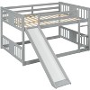 TiramisuBest Twin-Over-Full Bunk Bed with Drawers,Ladder and Storage Staircase,White - 4 of 4