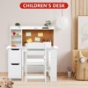 Study Desk and Chair Set, Study Table for Kids - Features Bookshelf, Bulletin Board, and Cabinets - Perfect for Boys and Girls Ages 3-8 - 4 of 4