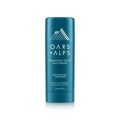 OARS + ALPS Men's Natural Daily Exfoliating Power Cleansing Charcoal Face Wash - 1.2oz