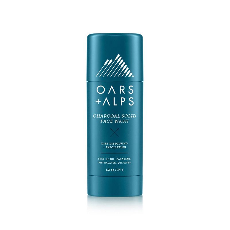 OARS + ALPS Men&#39;s Natural Daily Exfoliating Power Cleansing Charcoal Face Wash - 1.4oz, 1 of 15