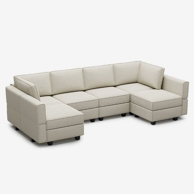 Belffin Modular Velvet Sofa with Storage Seat (6 Seats + 8 Sides)