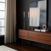 Modern Metal Taper Candle Holder - Tall Decorative Candlestick Stand - Luxury Handcrafted Home & Living Room Accent - 36" Gold - 2 of 4