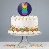 Peeps Rainbow Striped Bunny Peep Acrylic Cake Topper - 4 of 4