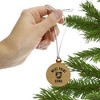 US Military Academy Black Knights Mini Small Tiny Wood Christmas Tree Holiday Ornament - 2 of 4