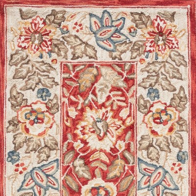 red/ivory