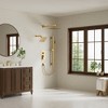 YAWWALK 3-Spray 10 and 6 in. Wall Mount Dual Square Shower Head and Ajustable Handheld Shower Head - 2 of 4