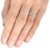 Pompeii3 1/10ct Petite Diamond Infinity Ring 10K White Gold - 4 of 4