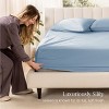 400 Thread Count Organic Cotton Sateen Fitted Sheet by Bare Home - 3 of 4