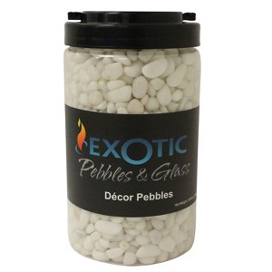 Exotic - Pebbles & Glass - Decorative Pebble - Snow White - 5.5 lb - 1 of 1