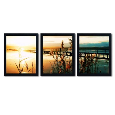 3pc Wish You Were Here by Beata Czyzowska Young - Trademark Fine Art