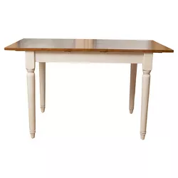 Clearwater Drop Leaf Dining Table Dark Oak/White - Christopher Knight Home