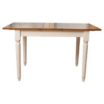 Clearwater Drop Leaf Dining Table Dark Oak/White - Christopher Knight Home