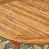 CAVINAS 71 Inch Rectangle Patio Table,Outdoor Dining Table with Acacia Wood Legs,Patio Dining Table for 6 - 4 of 4