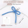 Unique Bargains PU Leather Bag Phone Charm Hanging Accessories Bow Keychains 4 Pcs - 2 of 4
