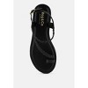 Stallone Black Braided Flat Sandals - 4 of 4