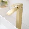 PAGED Tall Bathroom Faucets, Single Hole Bathroom Sink Faucet, Single Handle Vanity Basin Faucet with Pop Up Drain - 4 of 4