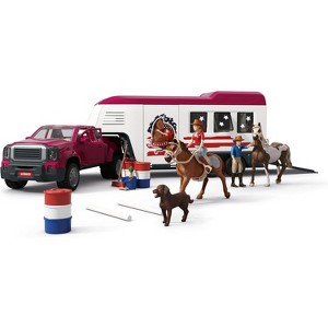 Schleich Horse Club Lakeside Playset 119PC with Truck Horses Riders Ages 5+ clear 119 PC Lakeside Truck and Trailer Playset - 1 of 4