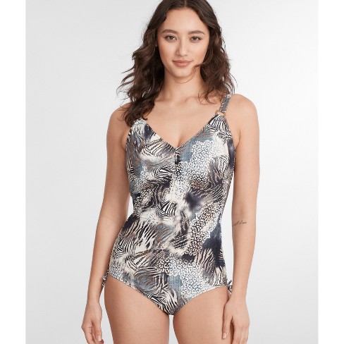 Ottawa Petrol Twist Front Swimsuit from Fantasie