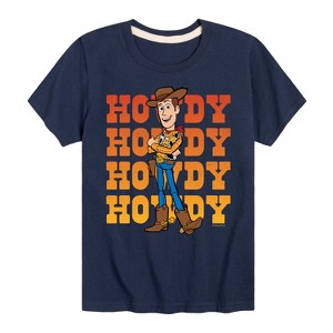 Boys' - Toy Story - Woody Howdy Stacked Short Sleeve Graphic T-Shirt - 1 of 4