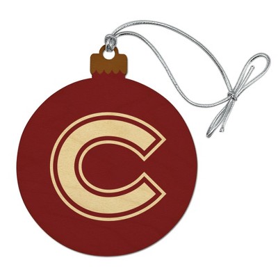 Colgate University Primary Logo Wood Christmas Tree Holiday Ornament