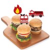 Big Dot of Happiness Fired Up Fire Truck - Dessert Cupcake Toppers - Firefighter Firetruck Baby Shower or Birthday Party Clear Treat Picks - Set of 24 - 3 of 4