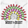 Christmas Lights Merry and Bright Women Crewneck Sweatshirt Brisco Brands - 2 of 4