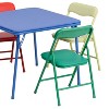 Flash Furniture Kids Colorful 5 Piece Folding Table and Chair Set - 4 of 4