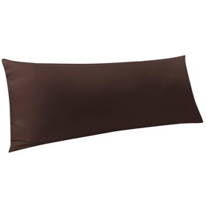 Brushed Microfiber Body Pillowcase, Super Soft Body Pillow Cover with Envelope Closure, 20x54 Inches - NTBAY - 1 of 4