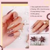 Saviland Women's 20PCS 10 Sizes Semi-Cured Gel Nail Strips Kit - Pink Gold Glitter Design with Tools. - 2 of 4