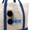 Borough Of Manhattan Community College Primary Logo Canvas Tote Bag With External Pocket, Reusable Shoulder Bag for Shopping, School, Beach - 2 of 4