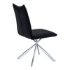 Monarch Specialties Dining Chair Set Of 2 Side Upholstered Kitchen Dining Room Pu Leather Look Metal Black Chrome Contemporary Modern - 4 of 4