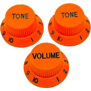 AxLabs Strat-Style Knob Kit with Black Lettering (3) - 1 of 1
