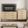 4 Dresser for Bedroom, 38.6" Tall Dresser, Tall Drawer with Storage Freestanding, Wooden Closet Storage Chest for Living Room - 2 of 4