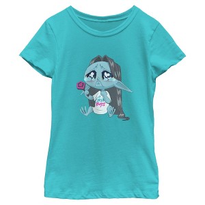 Girls KPop Demon Hunters Chibi Crying Fan T Shirt - 1 of 4