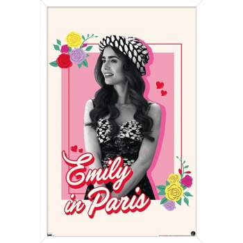 Trends International Emily In Paris - Flowers Framed Wall Poster Prints